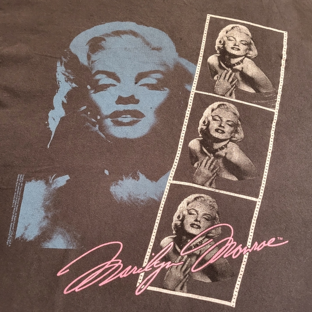 Vintage MARILYN MONROE t-shirt 90s 1993 vtg tee single stitch XL grunge punk